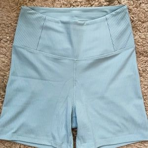 Girlfriend Collective Mist Rib High-rise Run Short - XS